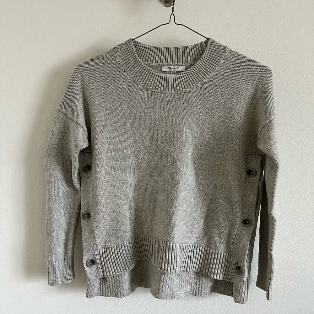 Madewell Side Button Sweater